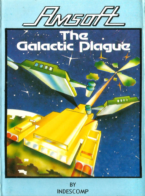 The Galactic Plague box art for Amstrad CPC